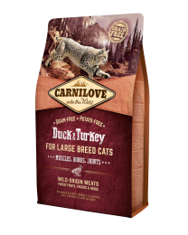 Carnilove Dry Cat Food Adult Large Breed Duck & Turkey 6 kg
