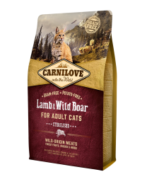Carnilove Dry Cat Food Adult Sterilised Lamb & Wild Boar 6 kg