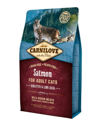 Carnilove Dry Cat Food Adult Sensitive & Long Hair Salmon 6 kg