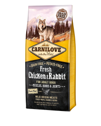 Carnilove Dry Dog Food Adult Fresh Chicken & Rabbit 12 kg