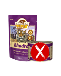 Wildcat Bhadra Wet Cat Food Adult Horse with Sweet Potato 7 x 100 g
