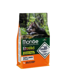 Monge Bwild Dry Dog Food Puppy & Junior Duck with Potatoes 15 kg