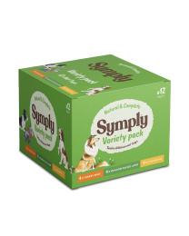 Symply Wet Dog Food with rice variety pack 12 x 395 g