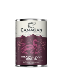 Canagan Wet Dog Food Turkey & Duck Dinner 400 g