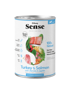 Dibaq Sense Wet Dog Food Puppy Salmon & Turkey 380 g