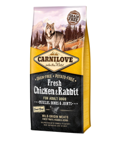 Carnilove Dry Dog Food Adult Fresh Chicken & Rabbit 12 kg