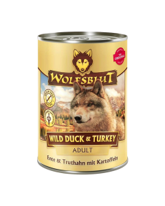 Wolfsblut Wild Duck & Turkey Nat Hondenvoer Adult Eend & Kalkoen met Aardappelen
