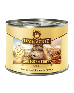 Wolfsblut Wild Duck & Turkey Wet Dog Food Adult Duck & Turkey with Potatoes