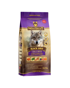 Wolfsblut Black Bird Dry Dog Food Adult Large Breed Turkey with Sweet Potato