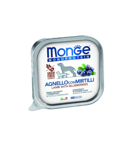 Monge Nat Hondenvoer Monoproteïne Lam met Blauwe Bessen 150 g