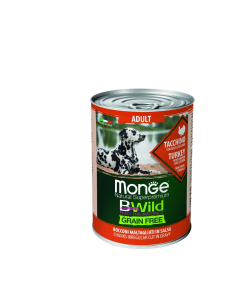 Monge BWild Wet Dog Food Turkey with Pumpkin & Zucchini 400 g