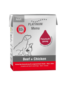 Platinum Wet Dog Food Adult Beef & Chicken 375 g