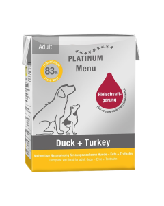 Platinum Wet Dog Food Adult Duck & Turkey 375 g