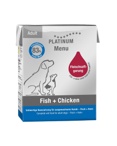 Platinum Wet Dog Food Adult Fish & Chicken 375 g