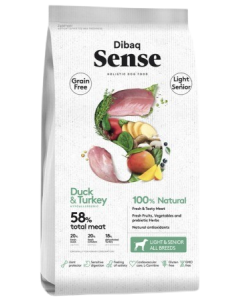 Dibaq Sense Dry Dog Food Light & Senior Duck & Turkey