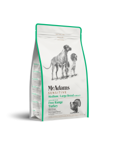 McAdams Sensitive Dry Dog Food Medium & Large Breed Turkey