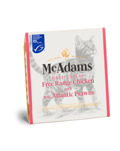 McAdams Nat Kattenvoer Vrije Uitloop Kip met Atlantische Garnalen 100 g