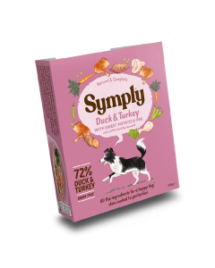 Symply Wet Dog Food Tray Adult Duck & Turkey 395 g