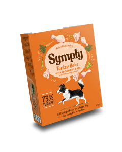 Symply Wet Dog Food Tray Adult Turkey Bake 395 g