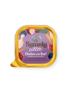 Symply Little Wet Dog Food Chicken with Beef 100 g