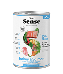 Dibaq Sense Wet Dog Food Puppy Salmon & Turkey 380 g