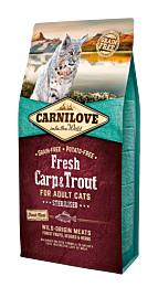 Carnilove Kattenvoer Adult Gesteriliseerd Fresh Karper & Forel 6 kg