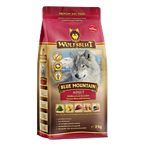 Wolfsblut Blue Mountain Dry Dog Food Adult Game with Potato