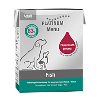 Platinum natvoer honden vis 375g.png