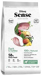 Dibaq Sense Hondenbrokken Light & Senior Eend & Kalkoen