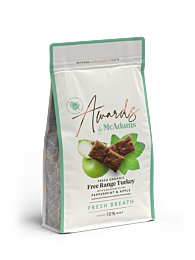 McAdams Hondensnacks 'Fresh Breath' Bio Kalkoen met Munt & Appel 150 g online bestellen bij Food4Pets