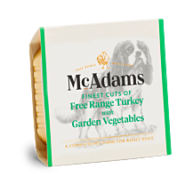 McAdams Nat Hondenvoer Vrije Uitloop Kalkoen met Tuingroenten 150 g online bestellen bij Food4Pets