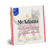 McAdams Nat Kattenvoer Vrije Uitloop Kip met Atlantische Garnalen 100 g online bestellen bij Food4Pets