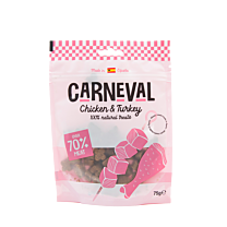 Carneval Dog Training Treats Chicken & Turkey 75 g