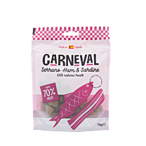 Carneval Dog Training Treats Serrano Ham & Sardine 75 g