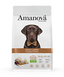 Amanova Hondenbrokken Adult Large Exquisite Kip 12 kg