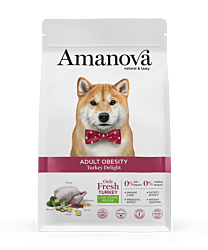 Amanova Hondenbrokken Adult  Obesity Delight Kalkoen