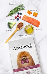 Amanova Hondenbrokken Adult  Mini Sensitive Zalm Deluxe