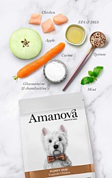 Amanova Hondenbrokken Puppy Mini Exquisite Kip 2 kg