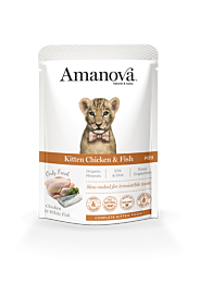Amanova Wet Cat Food Kitten Chicken & Fish 85 g