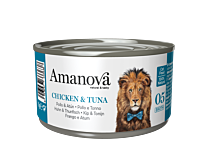 Amanova Nat Kattenvoer Kip & Tonijn Bouillon 70 g