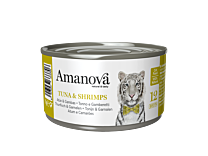 Amanova Nat Kattenvoer Tonijn & Garnaal Bouillon 70 g