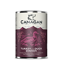 Canagan Wet Dog Food Turkey & Duck Dinner 400 g