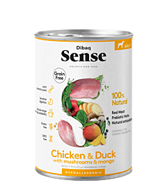 Dibaq Sense Nat Hondenvoer Kip &  Eend 380 g