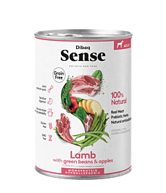 Dibaq Sense Nat Hondenvoer Lam 380 g