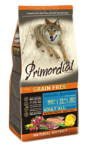 Primordial Dry Dog Food Adult Trout & Duck  12 kg