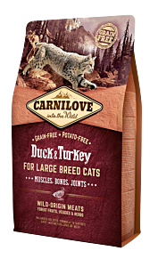 Carnilove Dry Cat Food Adult Large Breed Duck & Turkey 6 kg