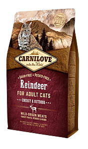 Carnilove Dry Cat Food Adult Energy & Outdoor Reindeer 6 kg