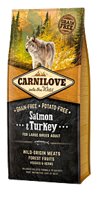 Carnilove Dry Dog Food Adult Large Breed Salmon & Turkey 12 kg