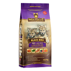 Wolfsblut Black Bird Hondenbrokken Puppy Large Breed Kalkoen met Zoete Aardappel 12,5 kg
