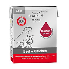 Platinum Wet Dog Food Adult Beef & Chicken 375 g